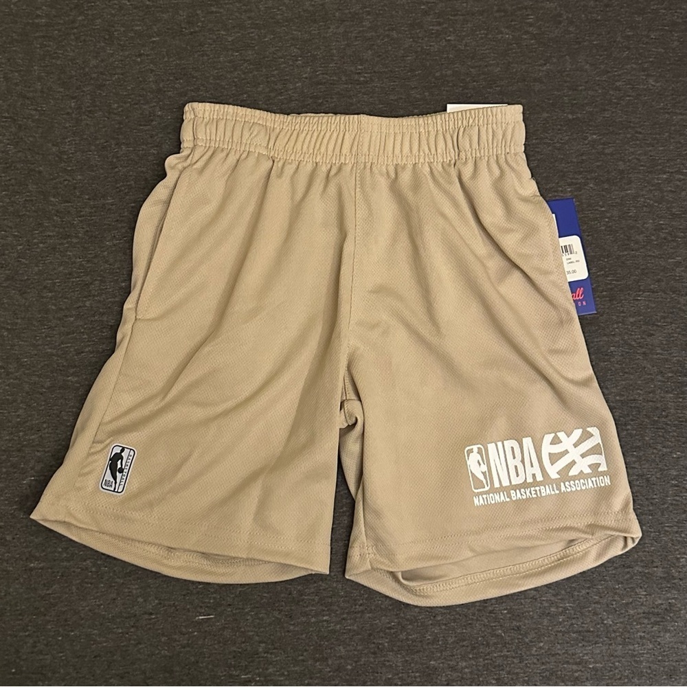NBA Kids Classic Basketball Shorts Beige Size M